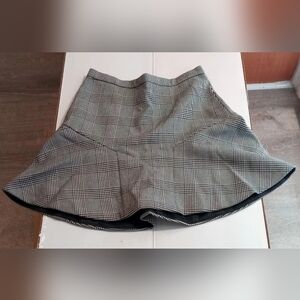 J. CREW Fit + Flare Flouncy Plaid Mini Skirt. Academia. Twee. EUC. Waist 26.5"